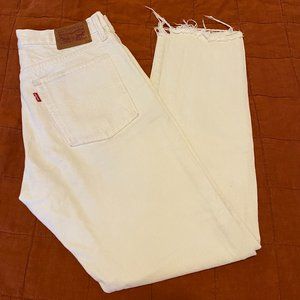 Levi's Women's Wedgie Straight Jean Size 27 in White
